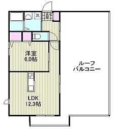 ラ・グリシーヌ 1LDKの間取図画像