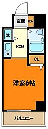 パールマンション 1Kの間取図画像