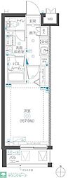 川崎市高津区千年マンション 1Kの間取図画像
