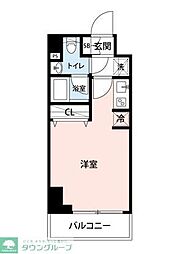 ARTESSIMOGREAS ワンルームの間取図画像