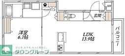 Maison Amitie 1LDKの間取図画像