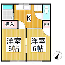 コーポ和光  ｜ 長野県上田市国分（賃貸アパート2K・2階・34.00㎡） その2