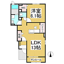 ウィンダムII  ｜ 長野県東御市海善寺（賃貸アパート1LDK・1階・50.12㎡） その2