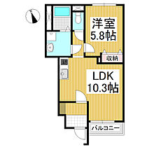 長野県上田市常磐城4丁目（賃貸アパート1LDK・1階・40.39㎡） その2