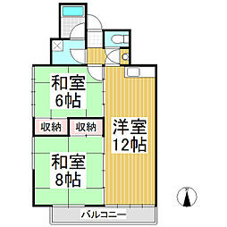 間取図画像 2LDK