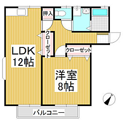 間取図画像 1LDK