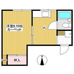 住吉ビル 1Kの間取図画像