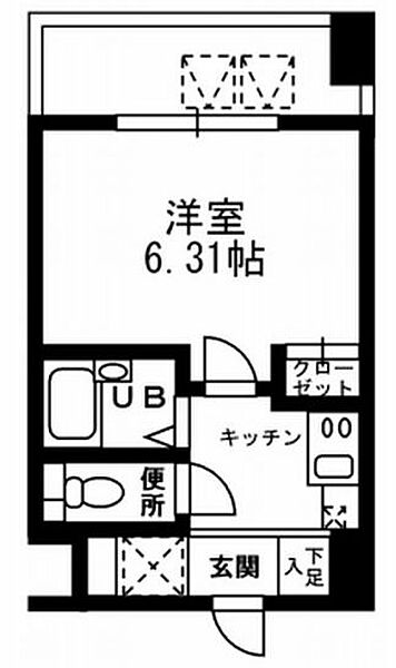 レジディア三越前 1205｜東京都中央区日本橋本町３丁目(賃貸マンション1K・12階・20.05㎡)の写真 その2