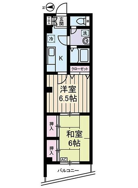 伊予屋ビル 202｜東京都江東区大島７丁目(賃貸マンション2K・2階・36.72㎡)の写真 その2