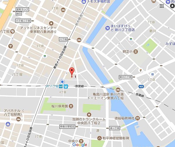 コンパートメント東京中央 607｜東京都中央区八丁堀３丁目(賃貸マンション1K・6階・30.48㎡)の写真 その17