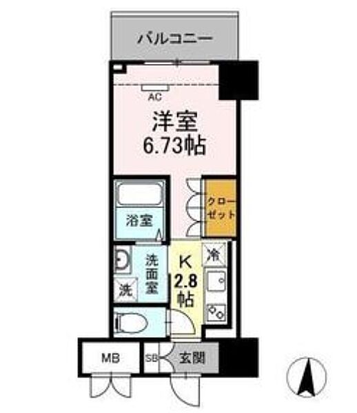 ロイジェントパークス錦糸町 502｜東京都墨田区横川４丁目(賃貸マンション1K・5階・25.84㎡)の写真 その2