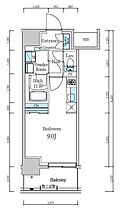 デュオフラッツ葛西 703 ｜ 東京都江戸川区東葛西６丁目9-6（賃貸マンション1R・7階・26.67㎡） その2