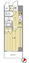 ヴェルトウォーターフロント 803 ｜ 東京都中央区勝どき３丁目9-12（賃貸マンション1K・8階・22.20㎡） その2