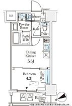 ベルファース八丁堀ウエスト（ベルファース八丁堀West） 407 ｜ 東京都中央区八丁堀３丁目8-1（賃貸マンション1DK・4階・25.14㎡） その2