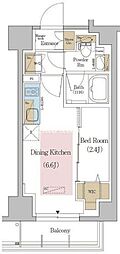 Urbanex東京八丁堀 1DKの間取図画像