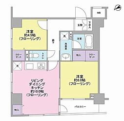 パートナーシップアパートメント 2LDKの間取図画像