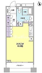 パークフラッツ銀座イースト ワンルームの間取図画像