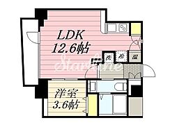 HF八丁堀レジデンス2 1LDKの間取図画像