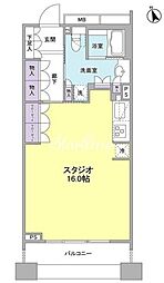 パークフラッツ銀座イースト ワンルームの間取図画像
