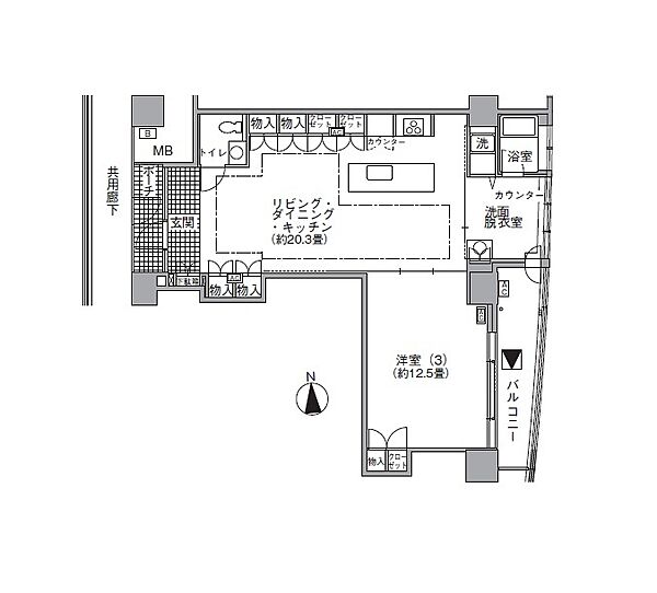 アクティ汐留 4304｜東京都港区海岸１丁目(賃貸マンション1LDK・43階・86.05㎡)の写真 その2