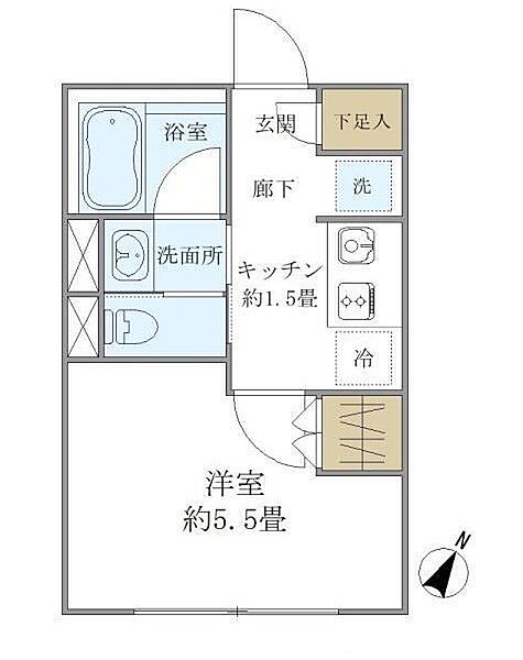 COMPOSITE高輪（コンポジット高輪） 203｜東京都港区高輪１丁目(賃貸マンション1K・2階・22.71㎡)の写真 その2