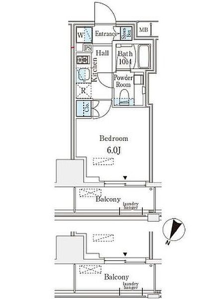 ベルファース大井町グランデ 706｜東京都品川区大井４丁目(賃貸マンション1K・7階・20.00㎡)の写真 その2