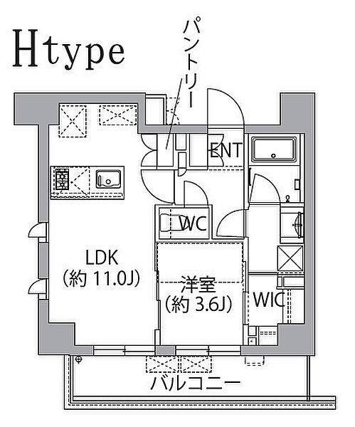 レスピール蓮根 202｜東京都板橋区坂下２丁目(賃貸マンション1LDK・2階・37.92㎡)の写真 その2