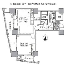 アクティ汐留 911 ｜ 東京都港区海岸１丁目1-1（賃貸マンション1LDK・9階・61.32㎡） その2