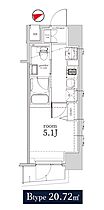 Log戸越 602 ｜ 東京都品川区東中延１丁目5-7（賃貸マンション1K・6階・20.72㎡） その2