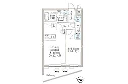 デュークハウス目黒 1LDKの間取図画像