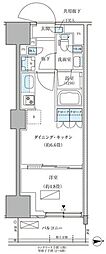 パークアクシス品川天王洲アイル 1DKの間取図画像