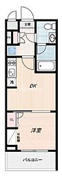 アーバンパーク品川豊町 1DKの間取図画像