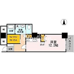 品川シーサイドビュータワー2 ワンルームの間取図画像