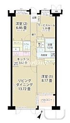 グランフォート目黒 3LDKの間取図画像