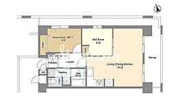 COMFORIA芝浦2 1SLDKの間取図画像