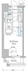 アーバネックス戸越 1Kの間取図画像