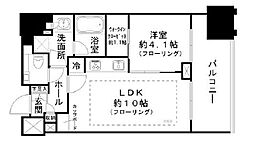 パークコート南麻布 1LDKの間取図画像