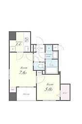 Avenir東麻布 2Kの間取図画像