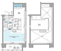 PRIMEURBANシバウラロフト 1LDKの間取図画像