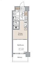 グランカーサ四谷 609 ｜ 東京都新宿区若葉２丁目10-5（賃貸マンション1DK・6階・25.81㎡） その2