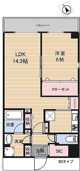 アーバンパーク東日暮里 701｜東京都荒川区東日暮里４丁目(賃貸マンション1LDK・7階・50.78㎡)の写真 その2