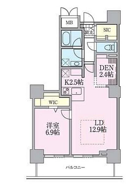 ロイヤルパークスタワー南千住 2513｜東京都荒川区南千住４丁目(賃貸マンション1SLDK・25階・56.80㎡)の写真 その2