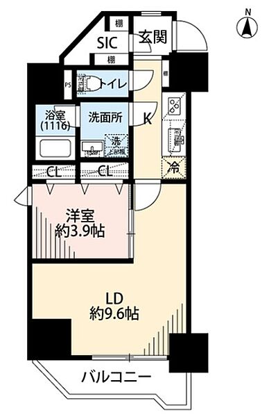 プレール・ドゥーク両国IV 401｜東京都墨田区緑１丁目(賃貸マンション1LDK・4階・40.53㎡)の写真 その2