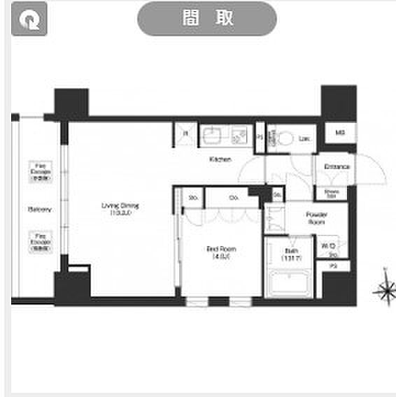 コンフォリア秋葉原ノース 203｜東京都台東区台東１丁目(賃貸マンション1LDK・2階・42.61㎡)の写真 その2