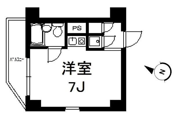 ミニヨンリドー 401｜東京都新宿区住吉町(賃貸マンション1R・4階・17.64㎡)の写真 その2