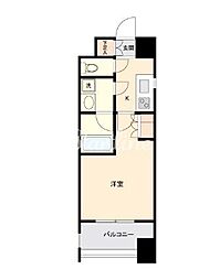 ドゥーエ茗荷谷 1Kの間取図画像