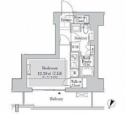 リブクオーレ神保町 ワンルームの間取図画像