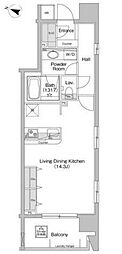 沖坂ビル ワンルームの間取図画像