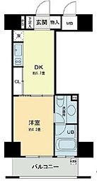 BelleFace本郷弓町 1DKの間取図画像