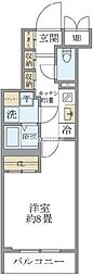 ビューテラス茗荷谷 1Kの間取図画像